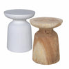 AKONI STOOL + SIDE TABLE | WHITE RESIN | IN-OUTDOORS - Green Design Gallery