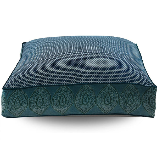 INDIENNE SQUARE FLOOR CUSHION COVER | EARTHY HUES - Green Design Gallery
