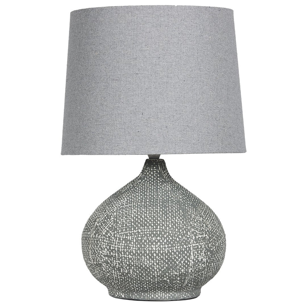 WEAVE TABLE LAMP | CHARCOAL - Green Design Gallery