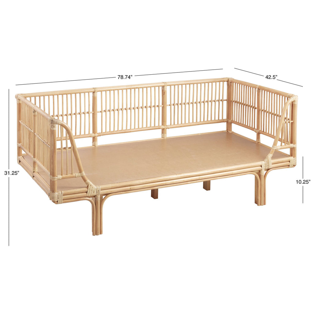 Kids Rattan Daybed ABBY RATTAN DAYBED | NATURAL– Green Design Gallery