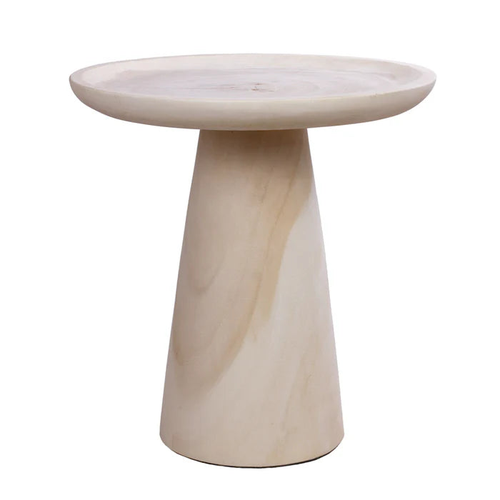 MILENA SIDE TABLE | BEACON WOOD | BLEACHED– Green Design Gallery