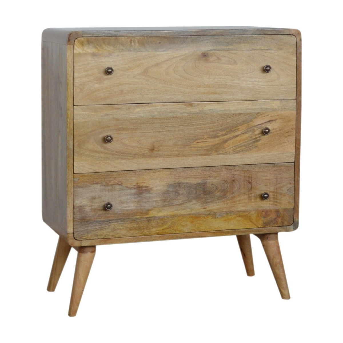 CURVED CHEST OF DRAWERS | NATURAL | 3 DRAWERS– Green Design Gallery