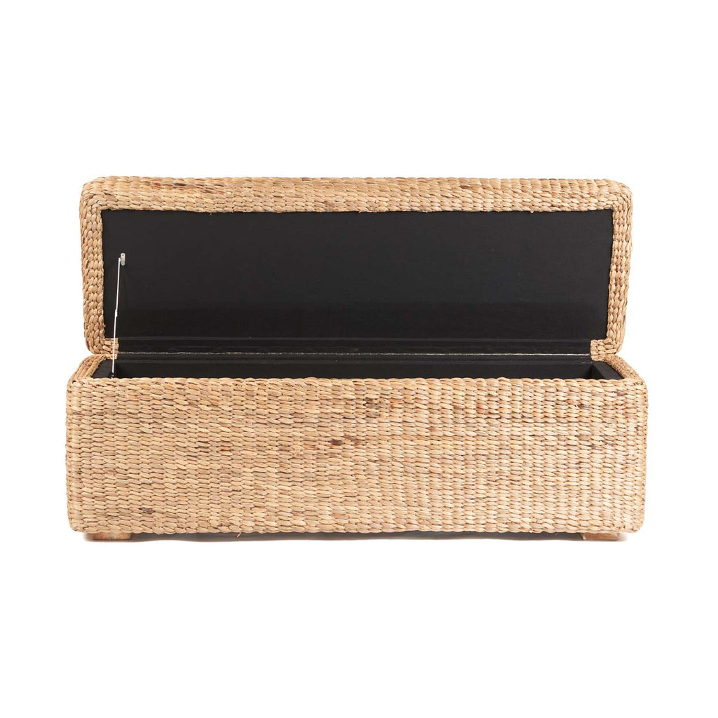 RATTAN STORAGE OTTOMAN | NATURAL– Green Design Gallery