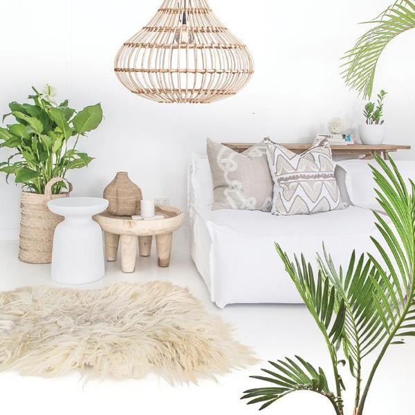 AKONI STOOL + SIDE TABLE | WHITE RESIN | IN-OUTDOORS - Green Design Gallery