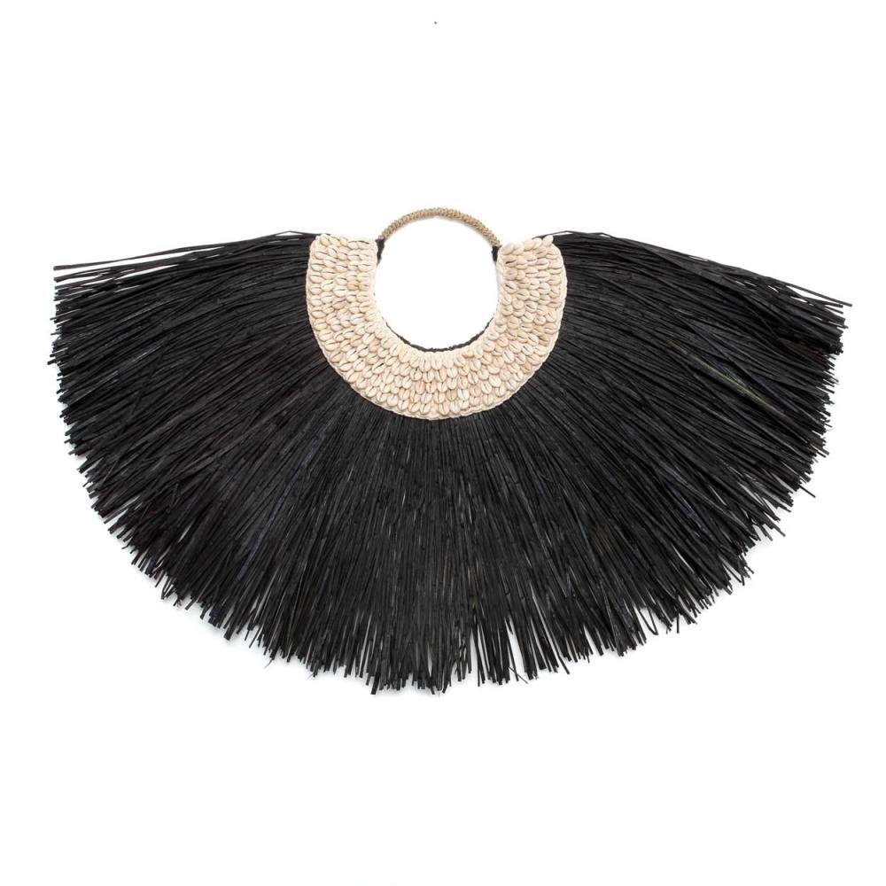 ALANG COWRIE ON STAND | BLACK | LARGE - Green Design Gallery