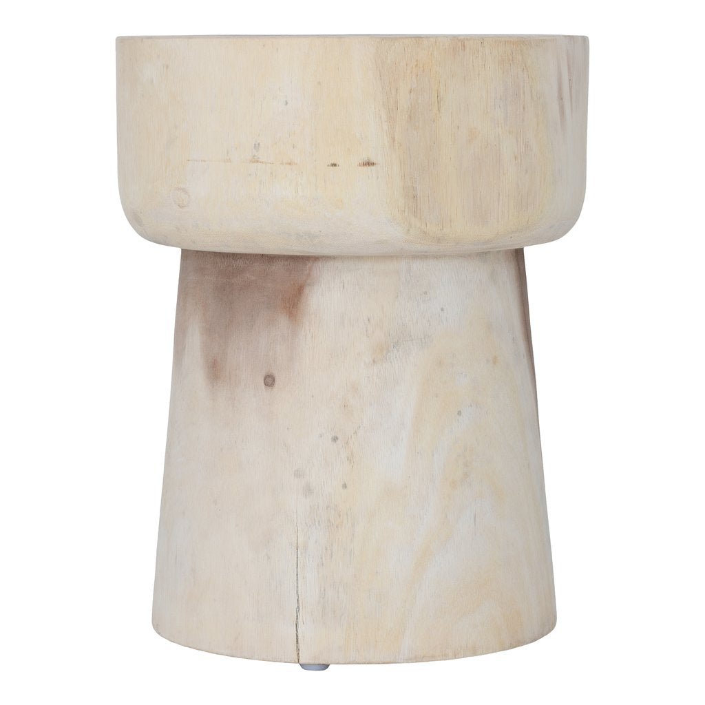 BLOK SIDE TABLE +STOOL | NATURAL - Green Design Gallery