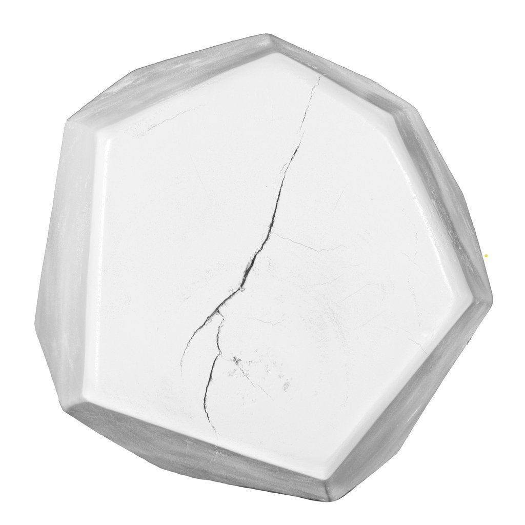 HARARE STOOL + SIDE TABLE / WHITE - Green Design Gallery