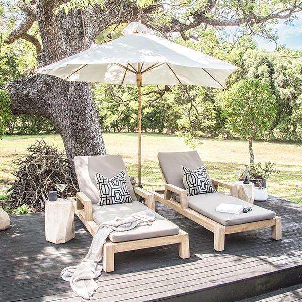 HARARE STOOL + SIDE TABLE / WHITE - Green Design Gallery