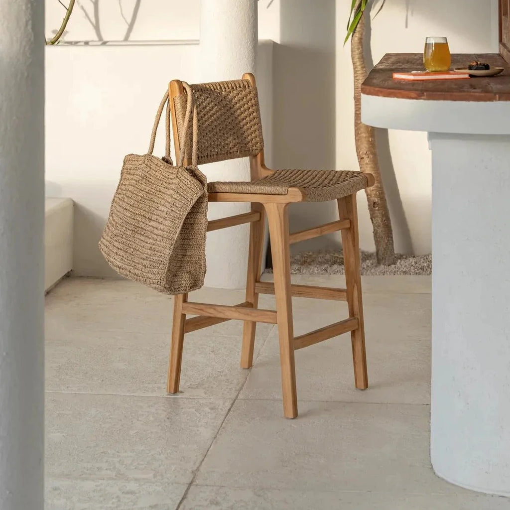 MENO BAR CHAIR | RECLAIMED TEAK | IN-OUTDOORS - Green Design Gallery