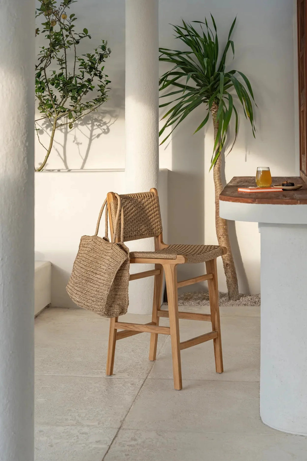 MENO BAR CHAIR | RECLAIMED TEAK | IN-OUTDOORS - Green Design Gallery