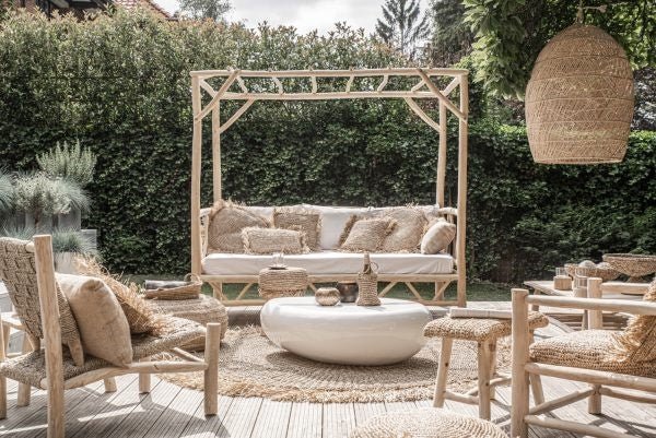 RAFFIA STOOL / BENCH - Green Design Gallery