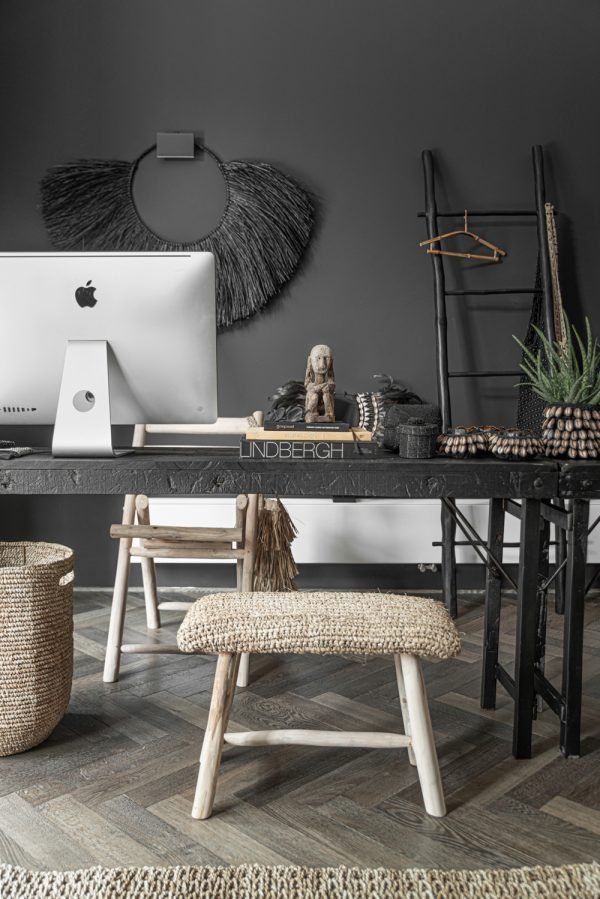 RAFFIA STOOL / BENCH - Green Design Gallery