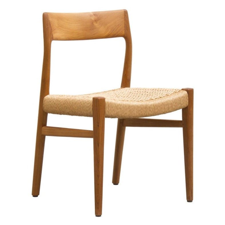AARHUS DINING CHAIR | NATURAL OAK + DANISH CORD - Green Design Gallery