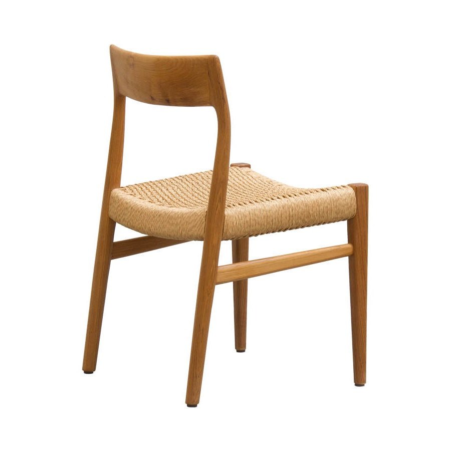 AARHUS DINING CHAIR | NATURAL OAK + DANISH CORD - Green Design Gallery