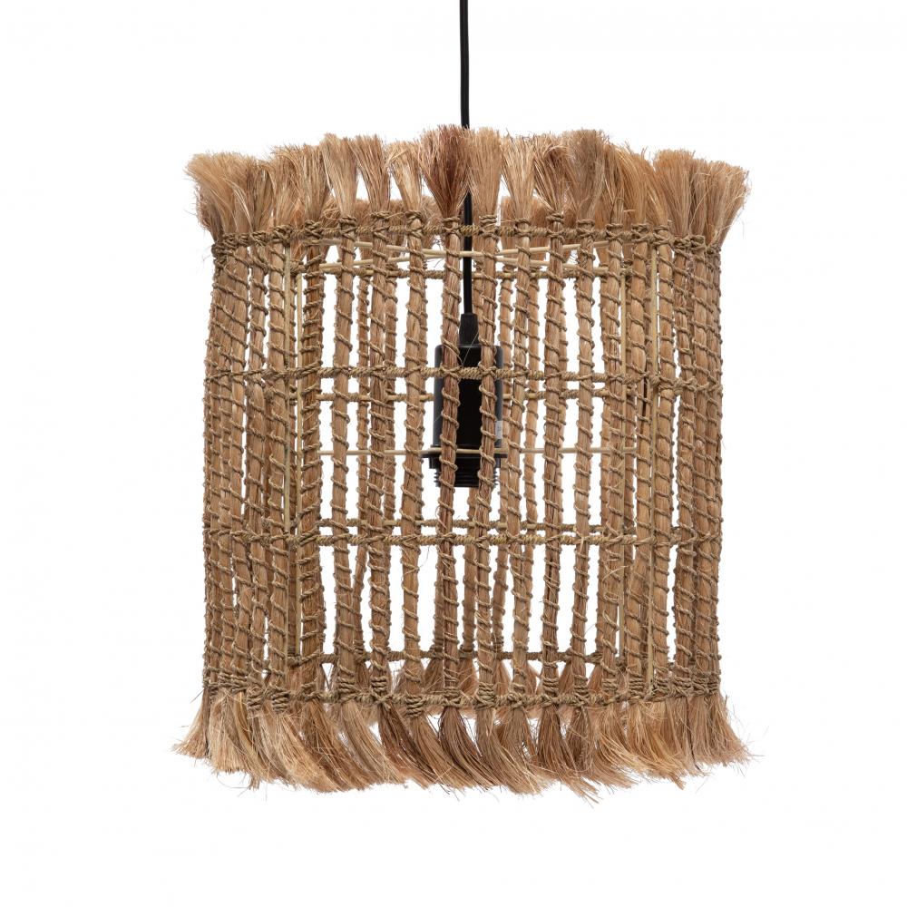 ABACA BIRD CAGE PENDANT LIGHT | NATURAL - Green Design Gallery