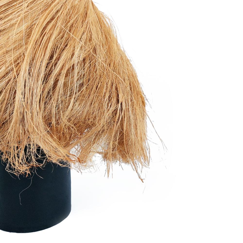 ABACA CONICAL TABLE LAMP | BLACK | LIMITED EDITION - Green Design Gallery