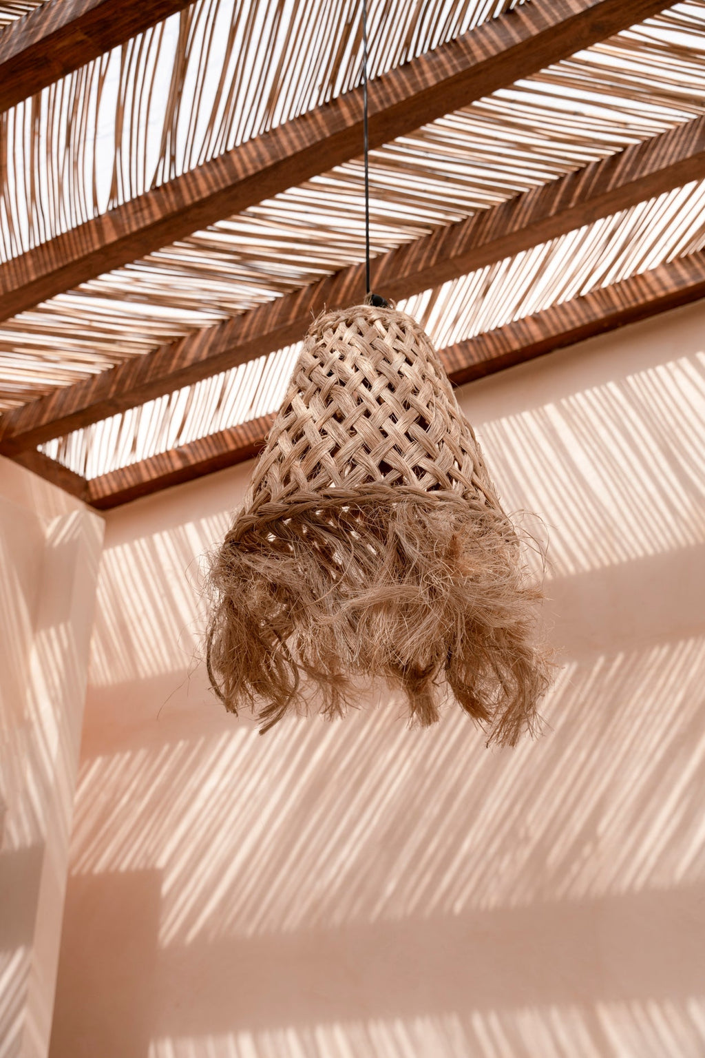 ABACA JELLYFISH PENDANT | NATURAL | 3 SIZES - Green Design Gallery