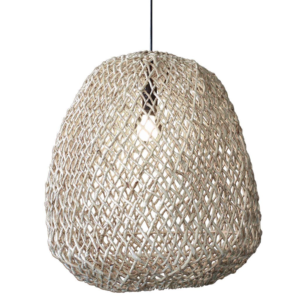 ABBY PENDANT SHADE | NATURAL (2 SIZES) - Green Design Gallery