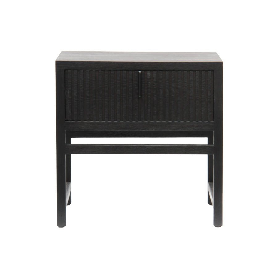 ADDISON (BED)SIDE TABLE / CHARCOAL OAK - Green Design Gallery