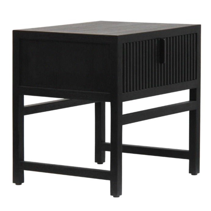 ADDISON (BED)SIDE TABLE / CHARCOAL OAK - Green Design Gallery