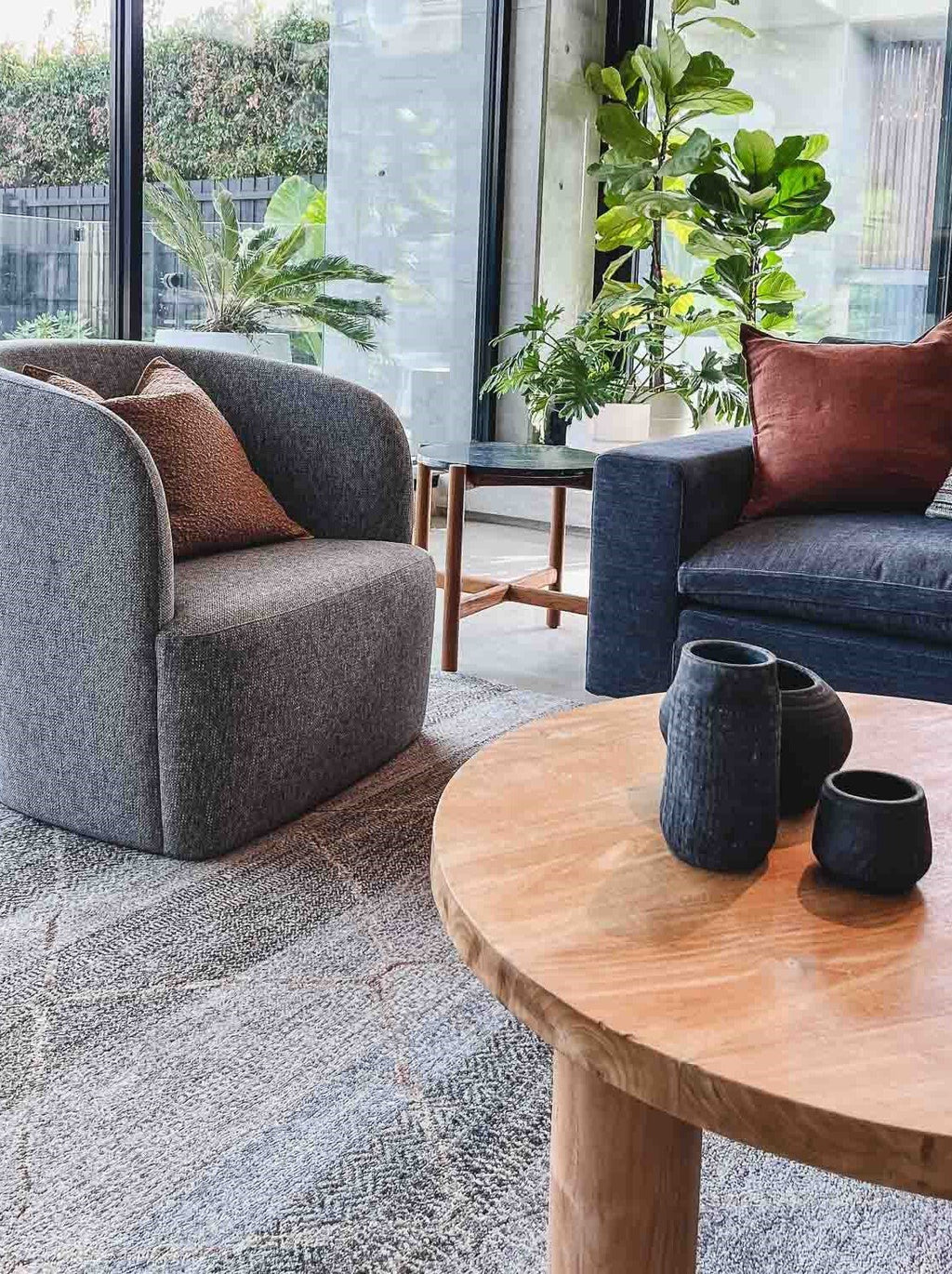 ADINA ROUND SIDE TABLE | NATURAL - Green Design Gallery