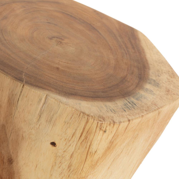 ADIRA SIDE TABLE + STOOL | NATURAL - Green Design Gallery