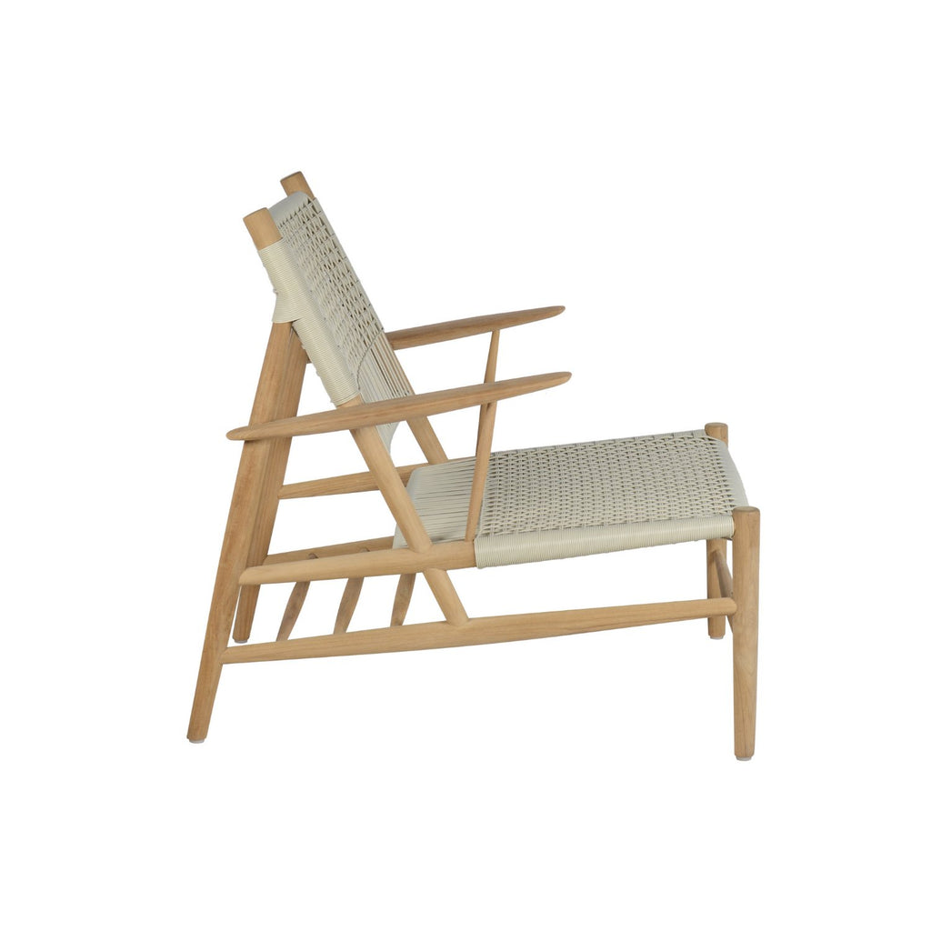 AERO OUTDOOR LOUNGE CHAIR | NATURAL-WHITEWASH - Green Design Gallery