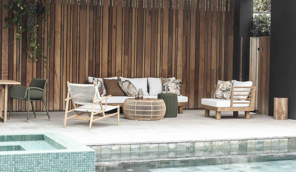 AERO OUTDOOR LOUNGE CHAIR | NATURAL-WHITEWASH - Green Design Gallery