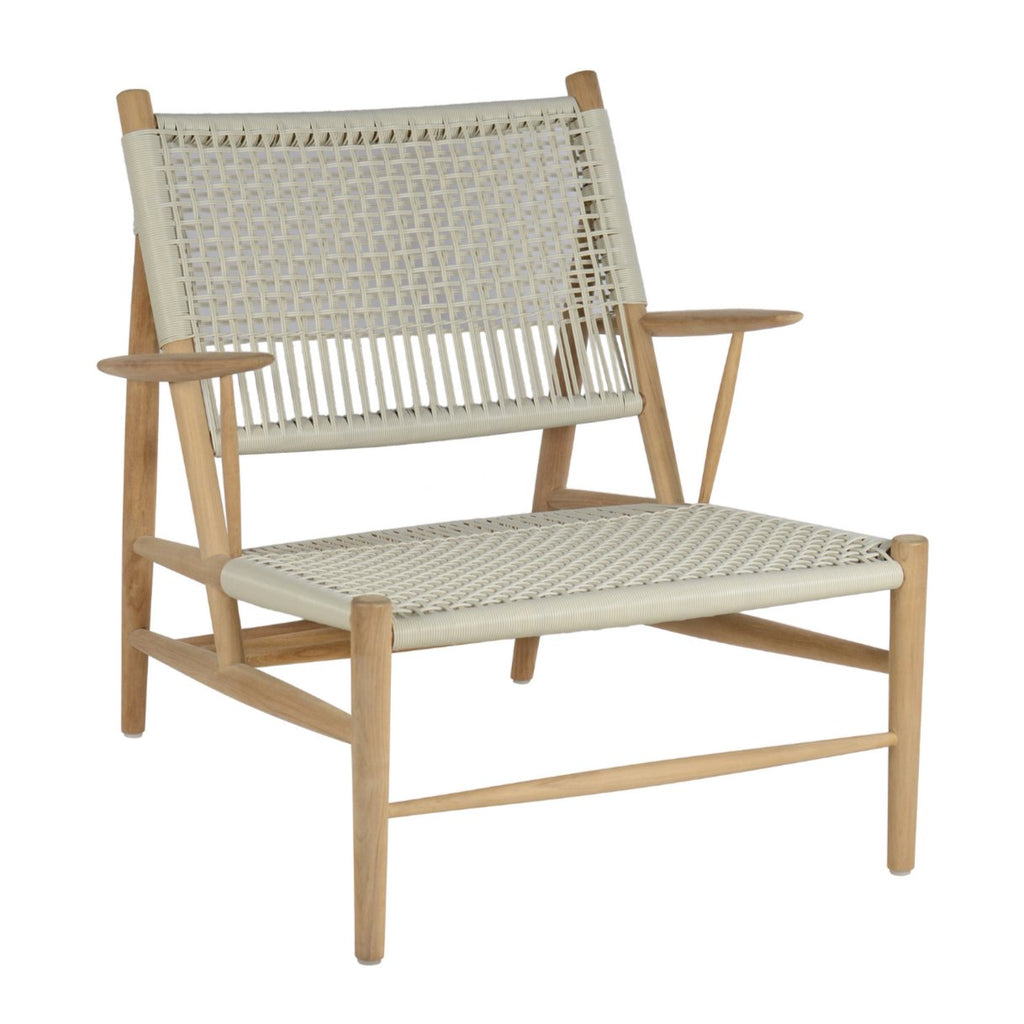 AERO OUTDOOR LOUNGE CHAIR | NATURAL-WHITEWASH - Green Design Gallery