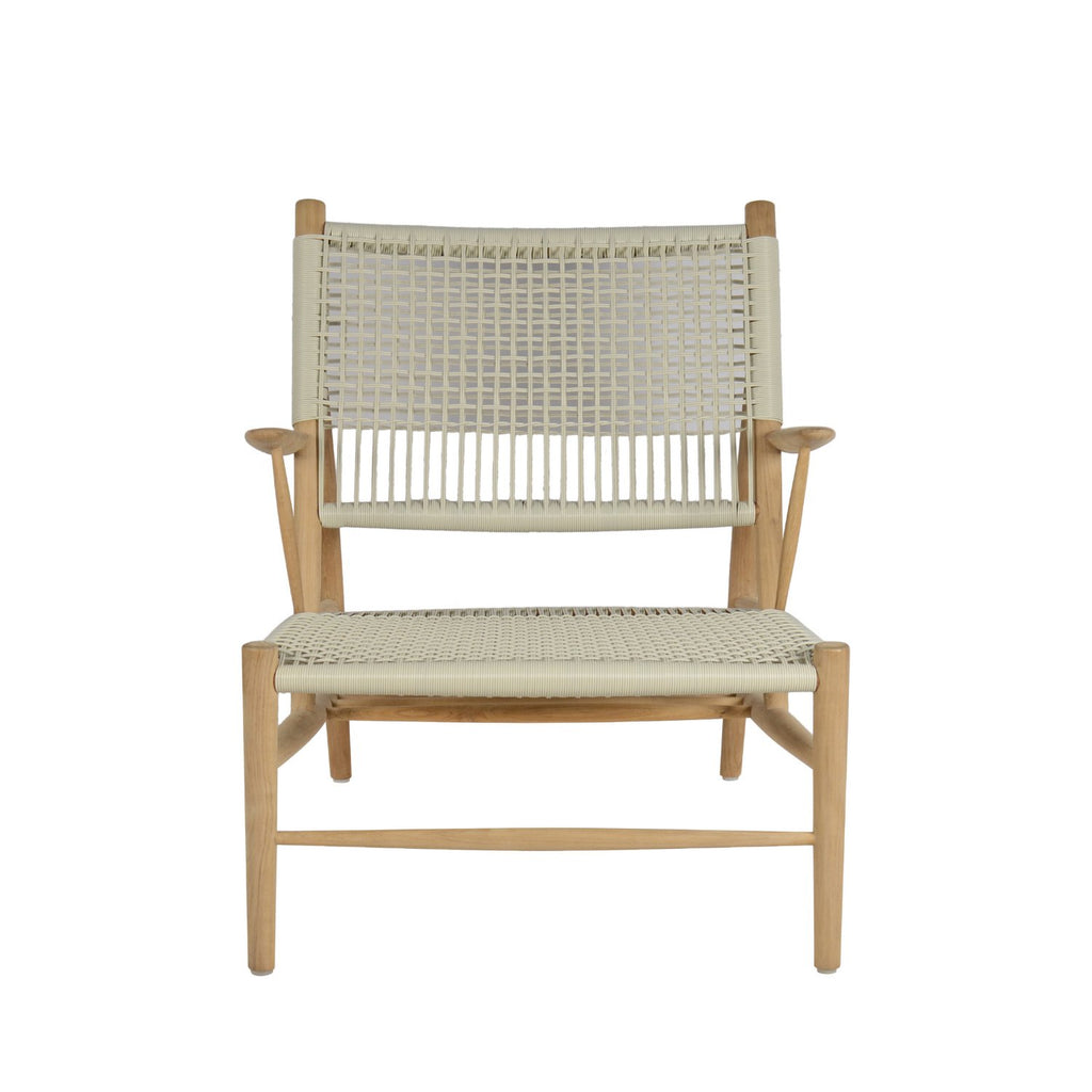AERO OUTDOOR LOUNGE CHAIR | NATURAL-WHITEWASH - Green Design Gallery