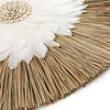 ALANG FEATHER JUJU WALL ART | NATURAL + WHITE - Green Design Gallery