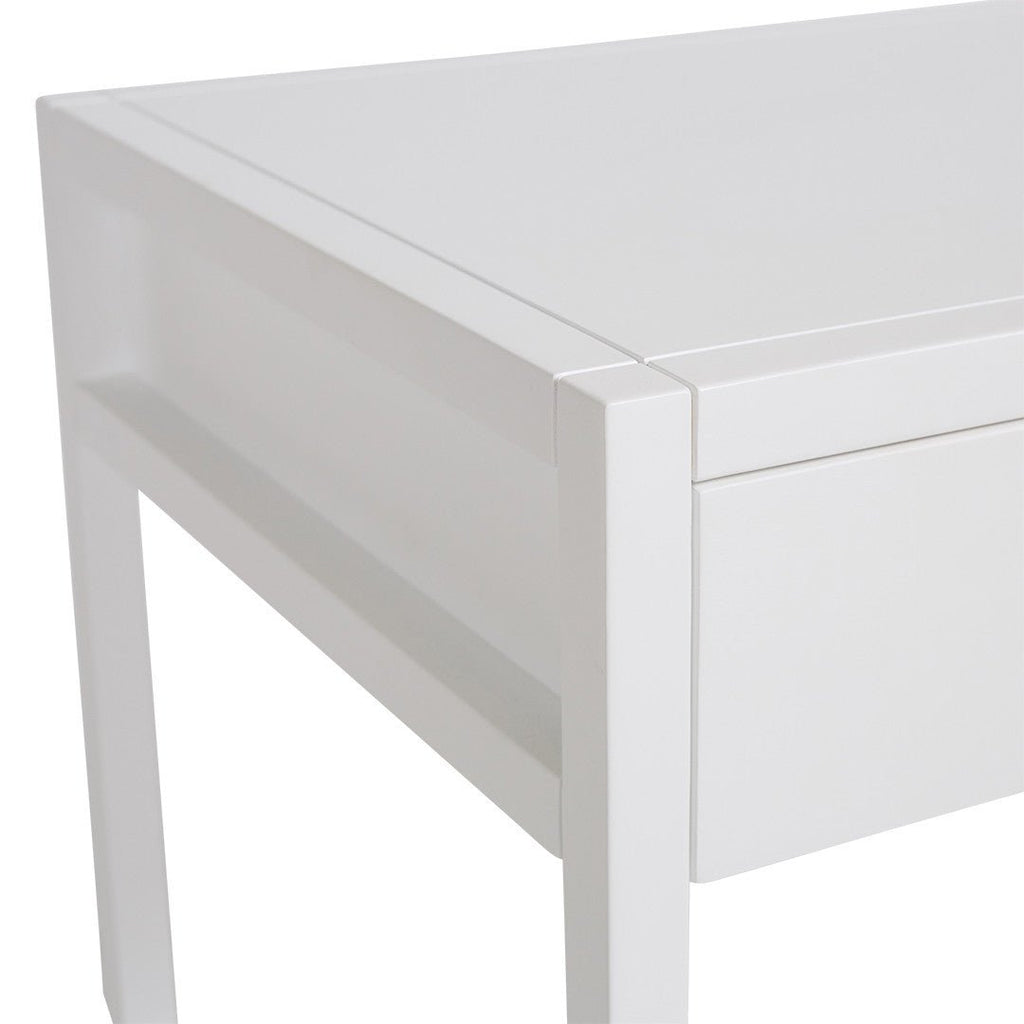 ALBA (BED)SIDE TABLE | WHITE - Green Design Gallery
