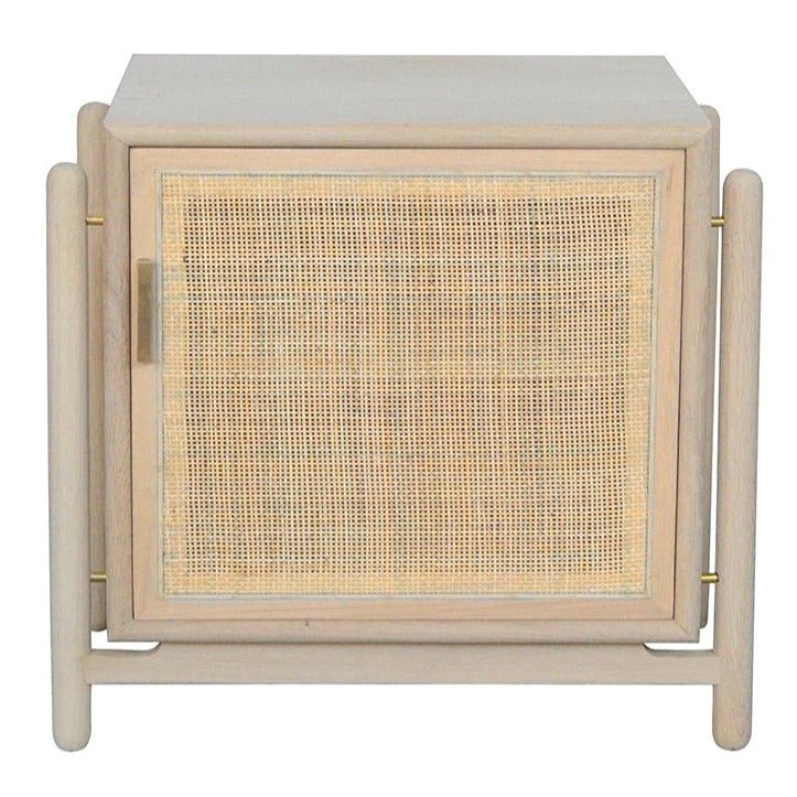 ALFA (BED)SIDE TABLE (RIGHT + LEFT OPTIONS) / BLOND OAK - Green Design Gallery