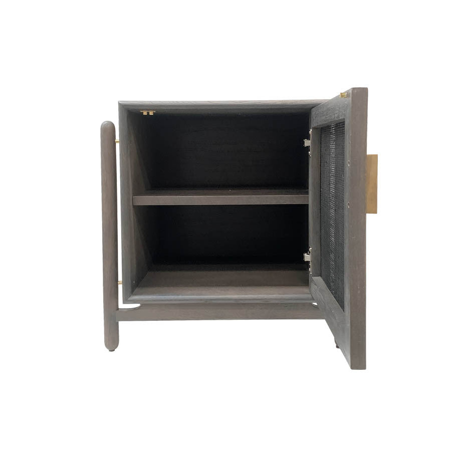 ALFA (BED)SIDE TABLE (RIGHT + LEFT OPTIONS) / SLATE - Green Design Gallery