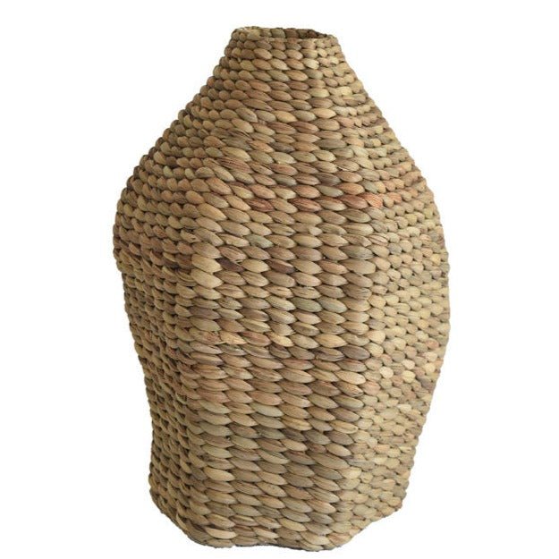 ALIA WATER HYACINTH VASE | NATURAL - Green Design Gallery