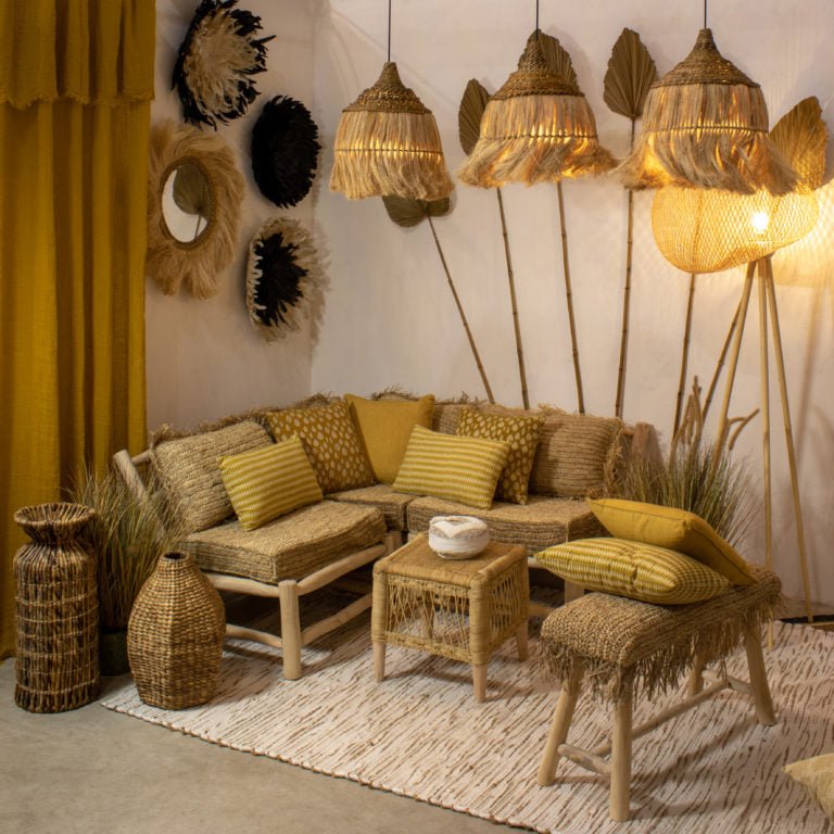 ALIA WATER HYACINTH VASE | NATURAL - Green Design Gallery