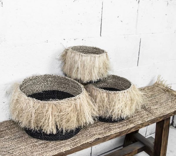 ALOHA BASKETS | BLACK | SET OF 3 - Green Design Gallery