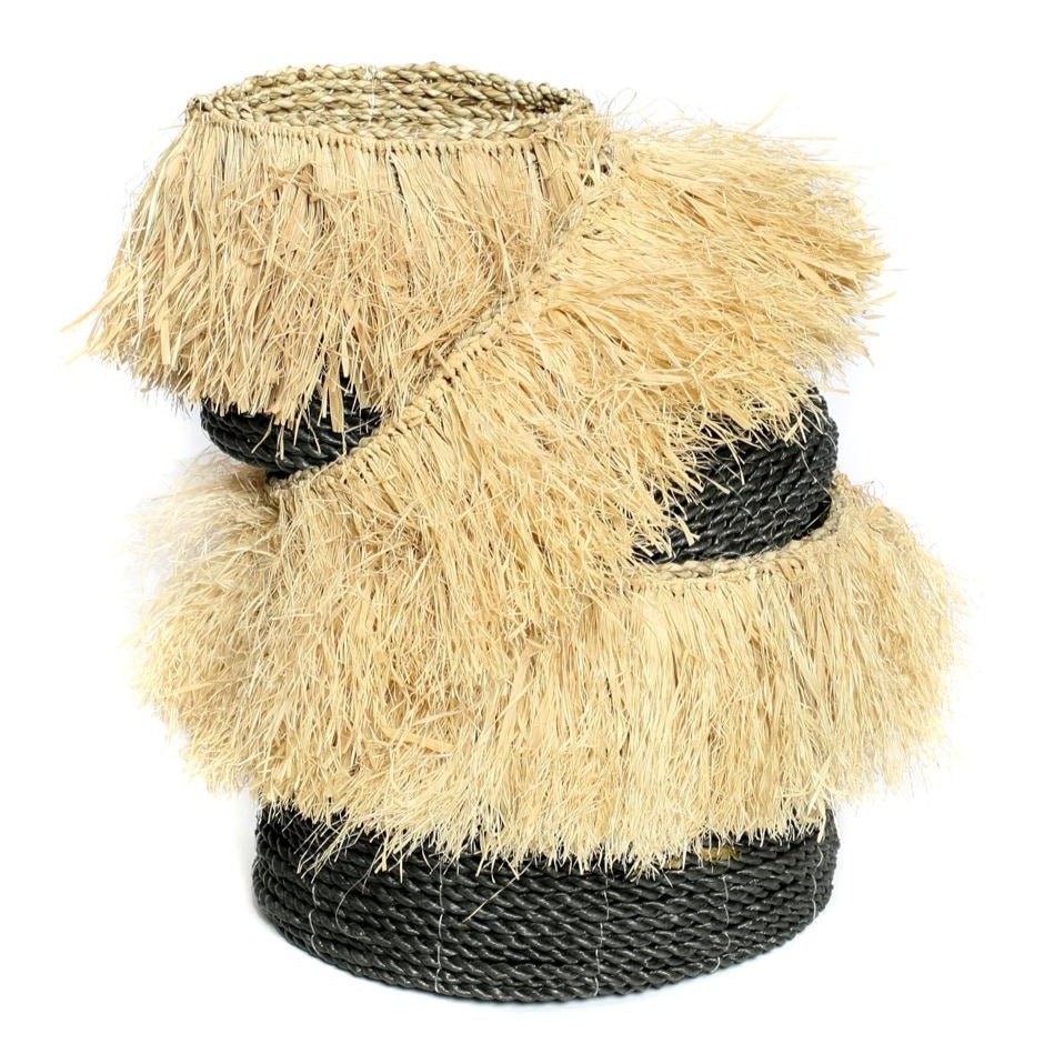 ALOHA BASKETS | BLACK | SET OF 3 - Green Design Gallery