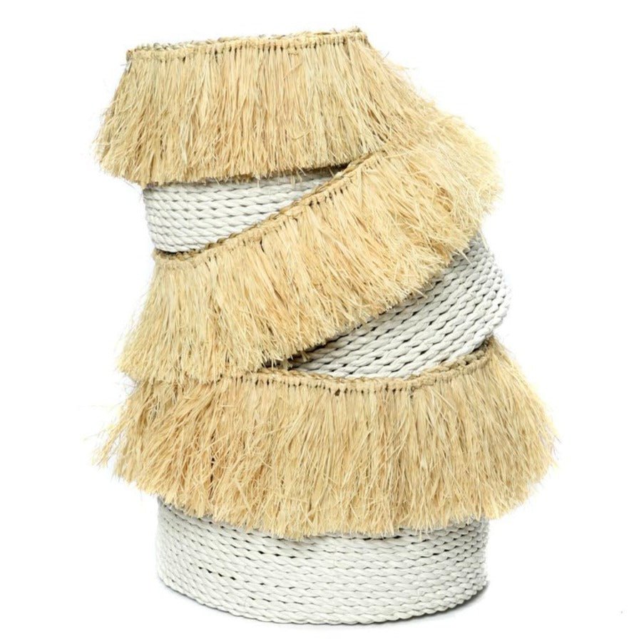 ALOHA BASKETS | WHITE | SET OF 3 - Green Design Gallery