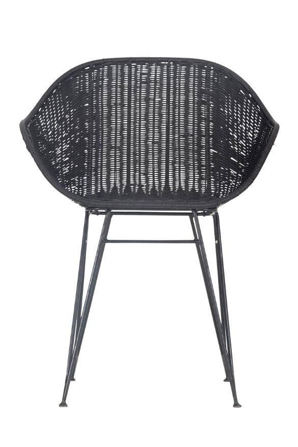 ANGOLA DINING CHAIR / BLACK - Green Design Gallery