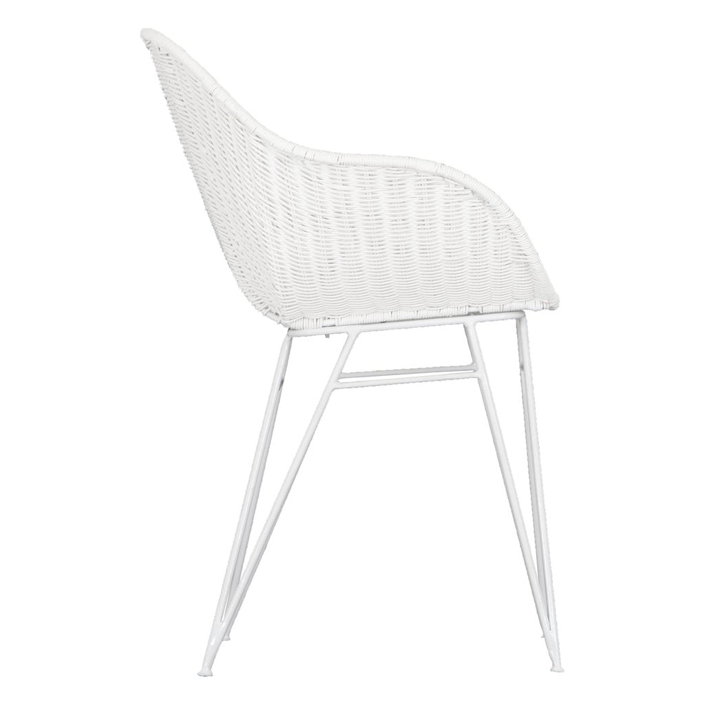 ANGOLA DINING CHAIR | WHITE - Green Design Gallery