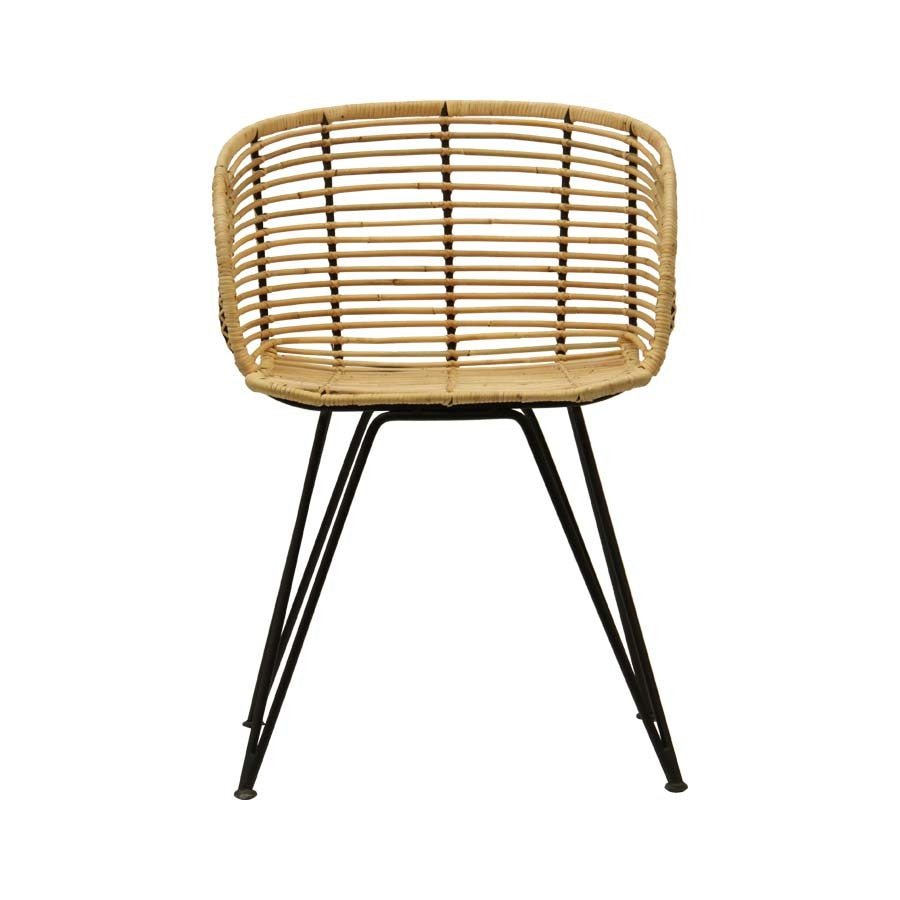 ANNA ARMCHAIR / NATURAL + BLACK - Green Design Gallery