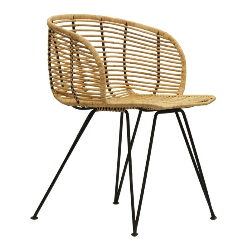 ANNA ARMCHAIR / NATURAL + BLACK - Green Design Gallery