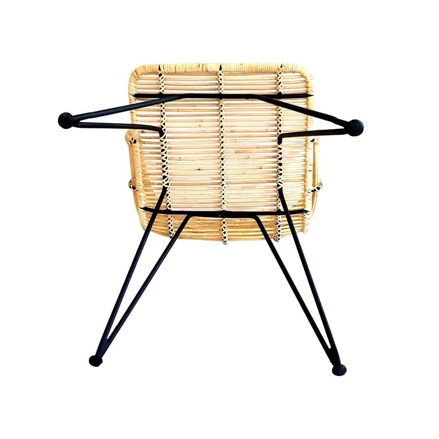 ANNA ARMCHAIR / NATURAL + BLACK - Green Design Gallery