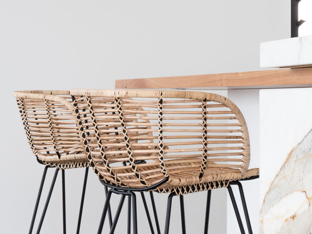 ANNA BARCHAIR / RATTAN + BLACK FRAME - Green Design Gallery