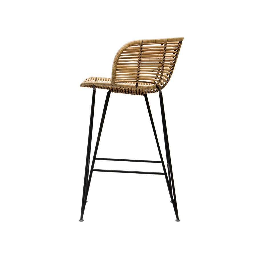 ANNA BARCHAIR / RATTAN + BLACK FRAME - Green Design Gallery