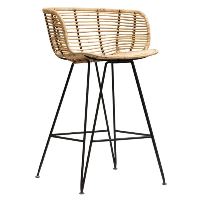 ANNA BARCHAIR / RATTAN + BLACK FRAME - Green Design Gallery