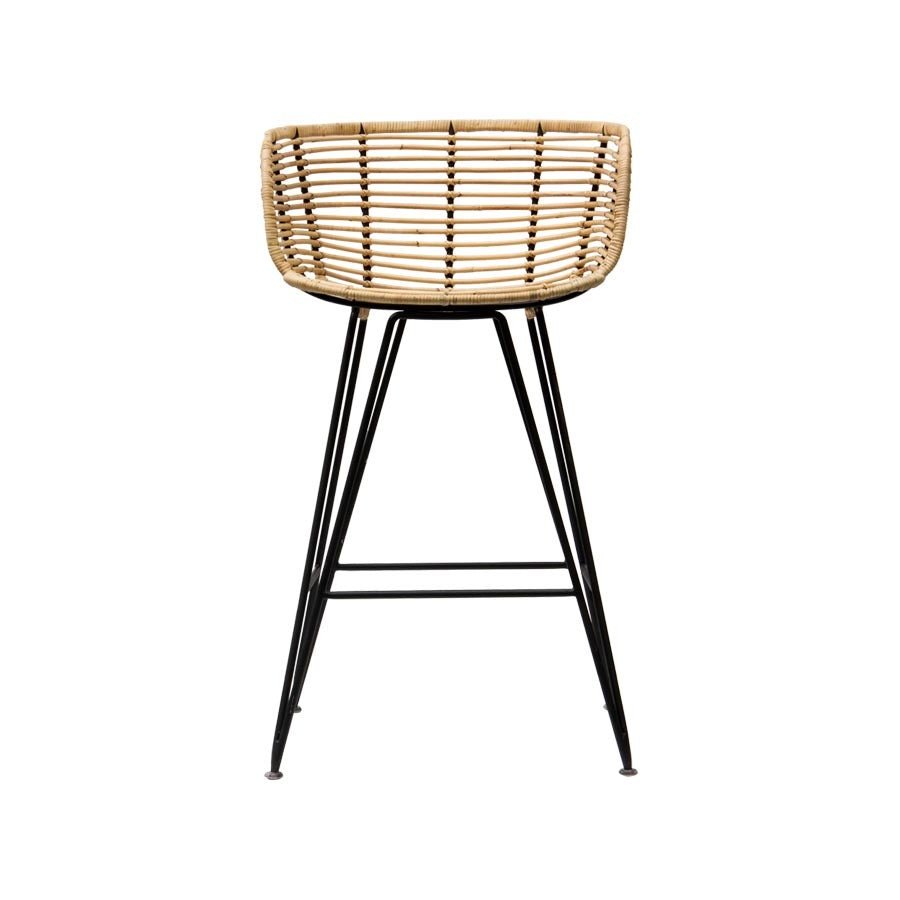 ANNA BARCHAIR / RATTAN + BLACK FRAME - Green Design Gallery