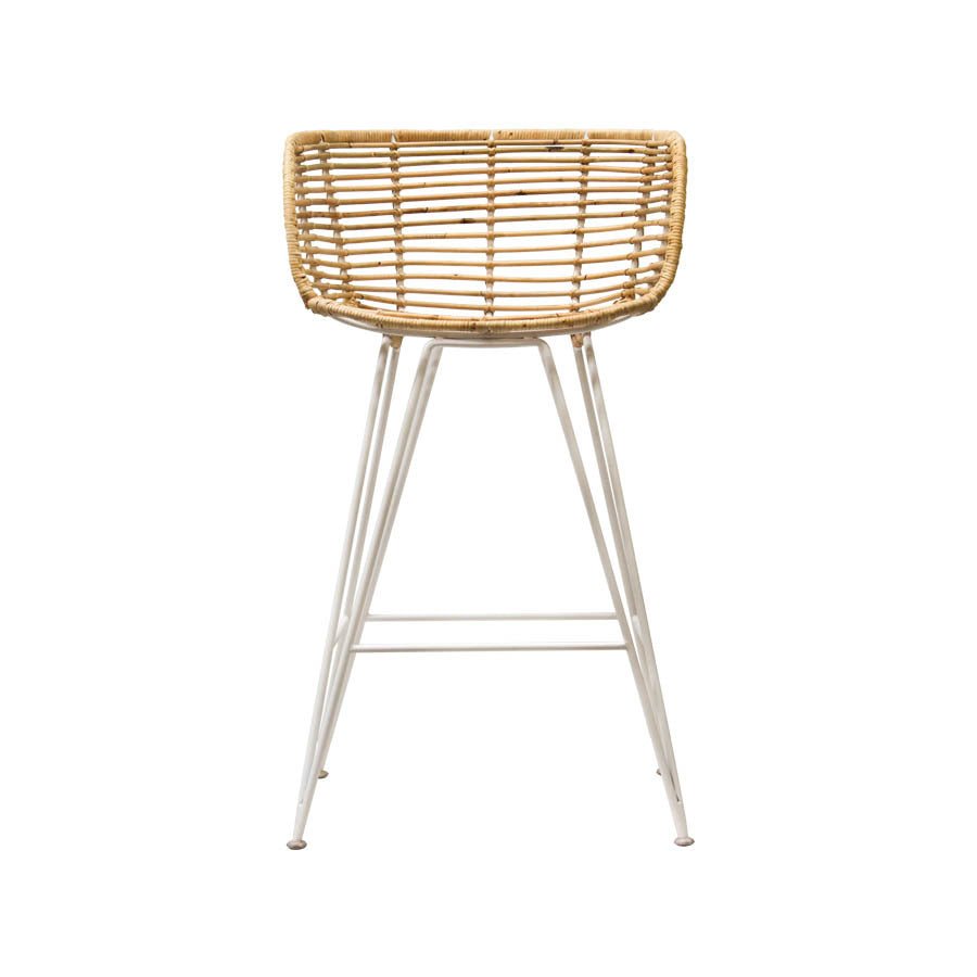 ANNA BARCHAIR / RATTAN + WHITE FRAME - Green Design Gallery
