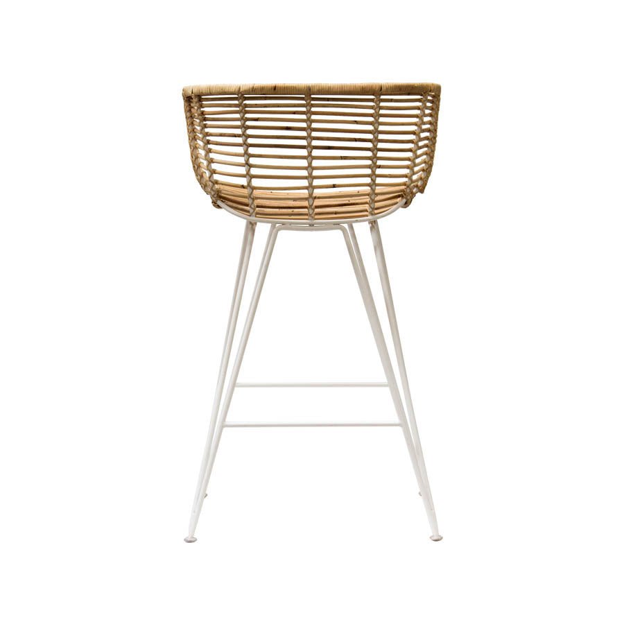 ANNA BARCHAIR / RATTAN + WHITE FRAME - Green Design Gallery